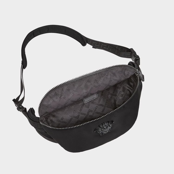 versace medusa nylon waist bag